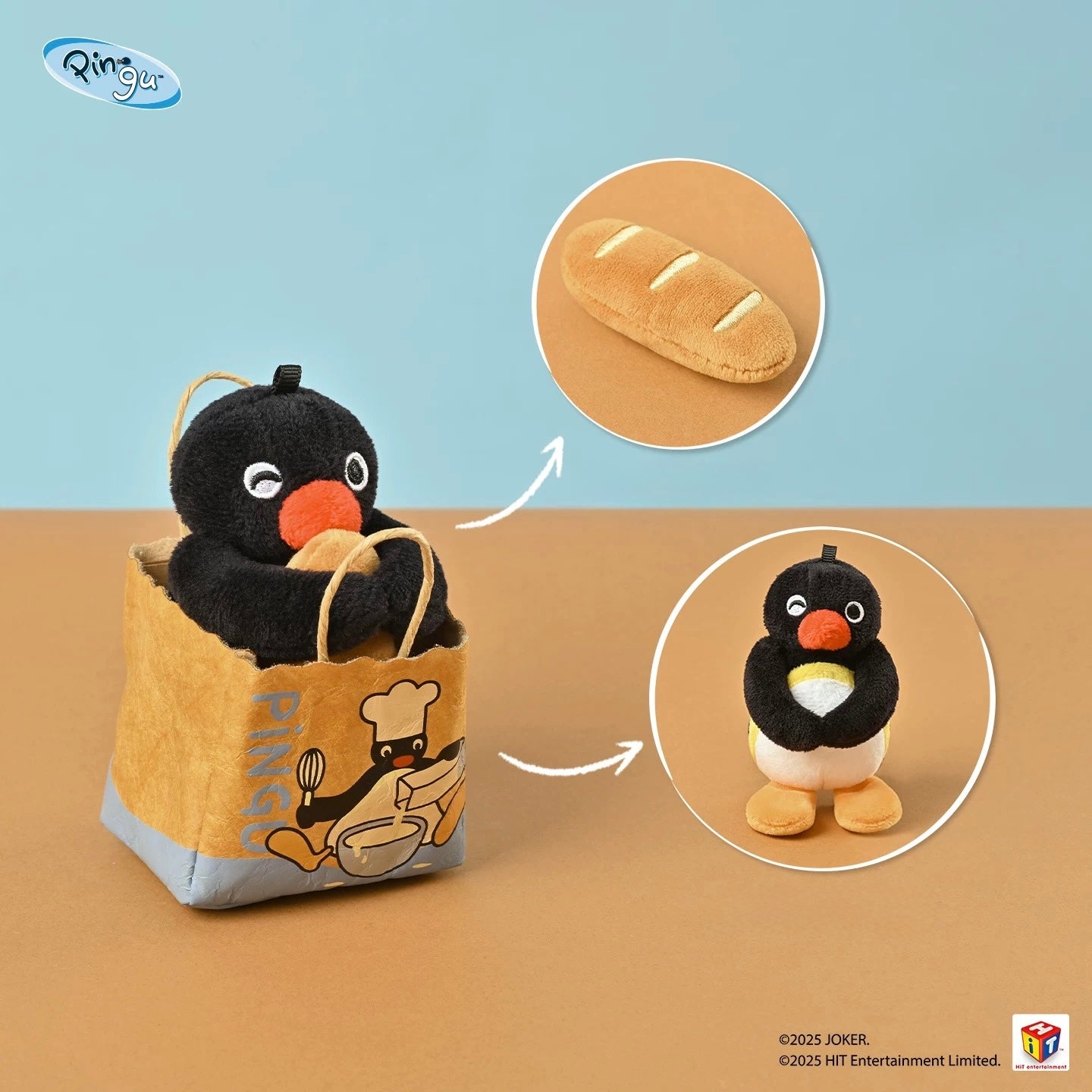 Shandmoo - Pingu & Pinga Bakery Plush Bag Charm