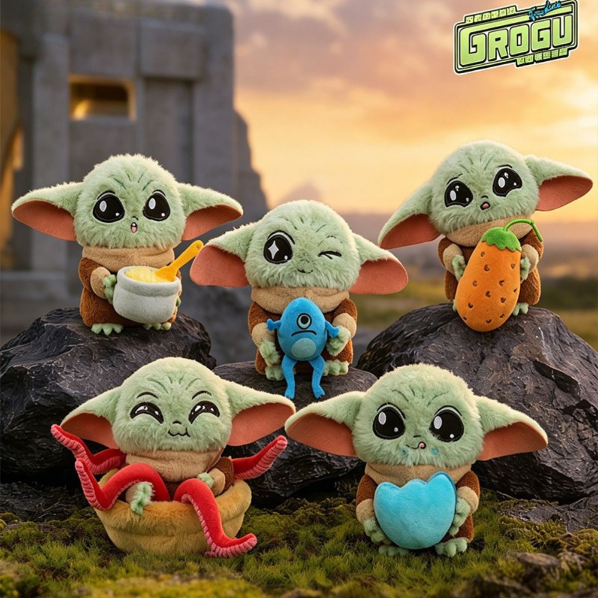 52TOYS -  Star Wars The Mandalorian Grogu Full Belly Planet Series Plush Blind Box
