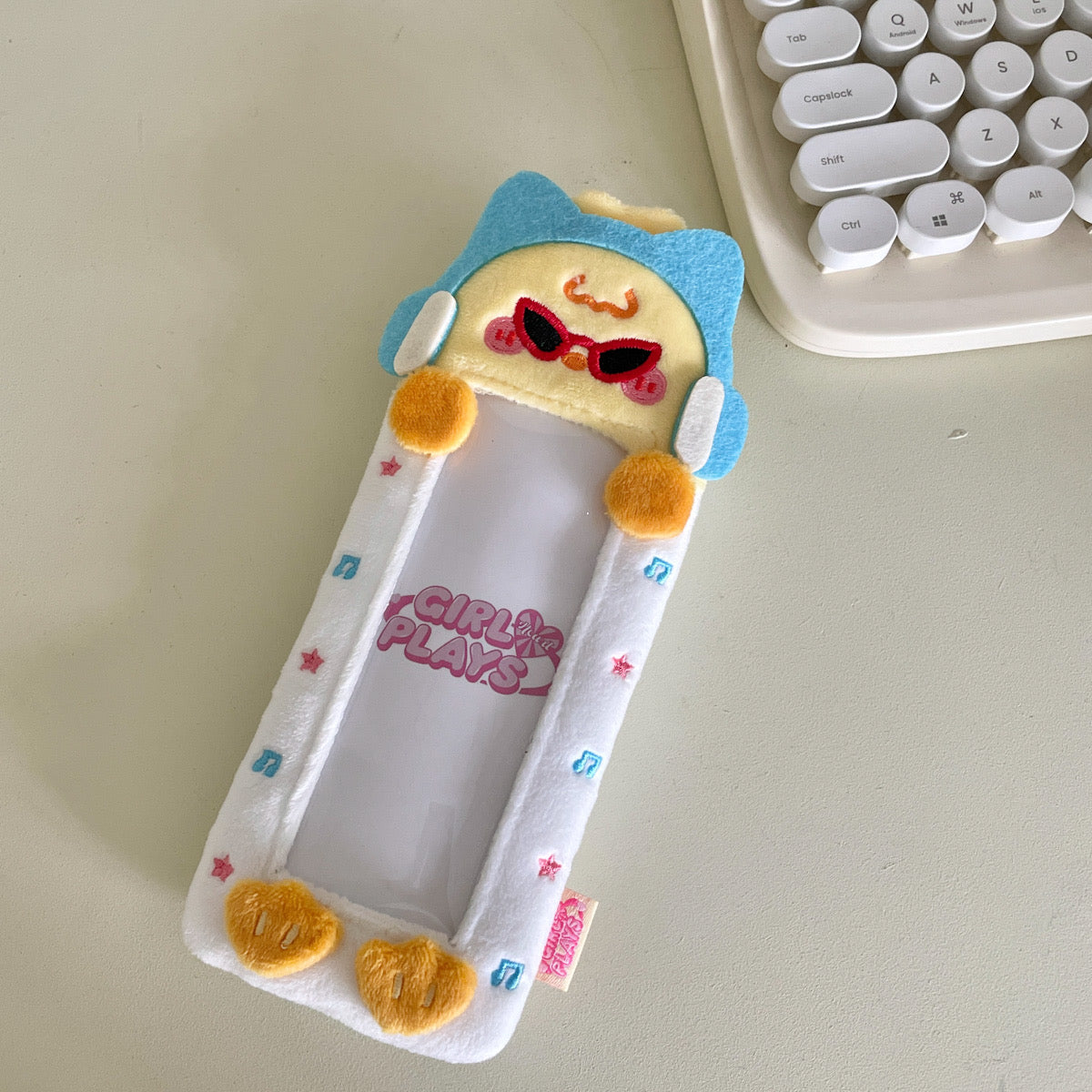 Style 1 Animal Series Plush 4-Grid Photocard Holder