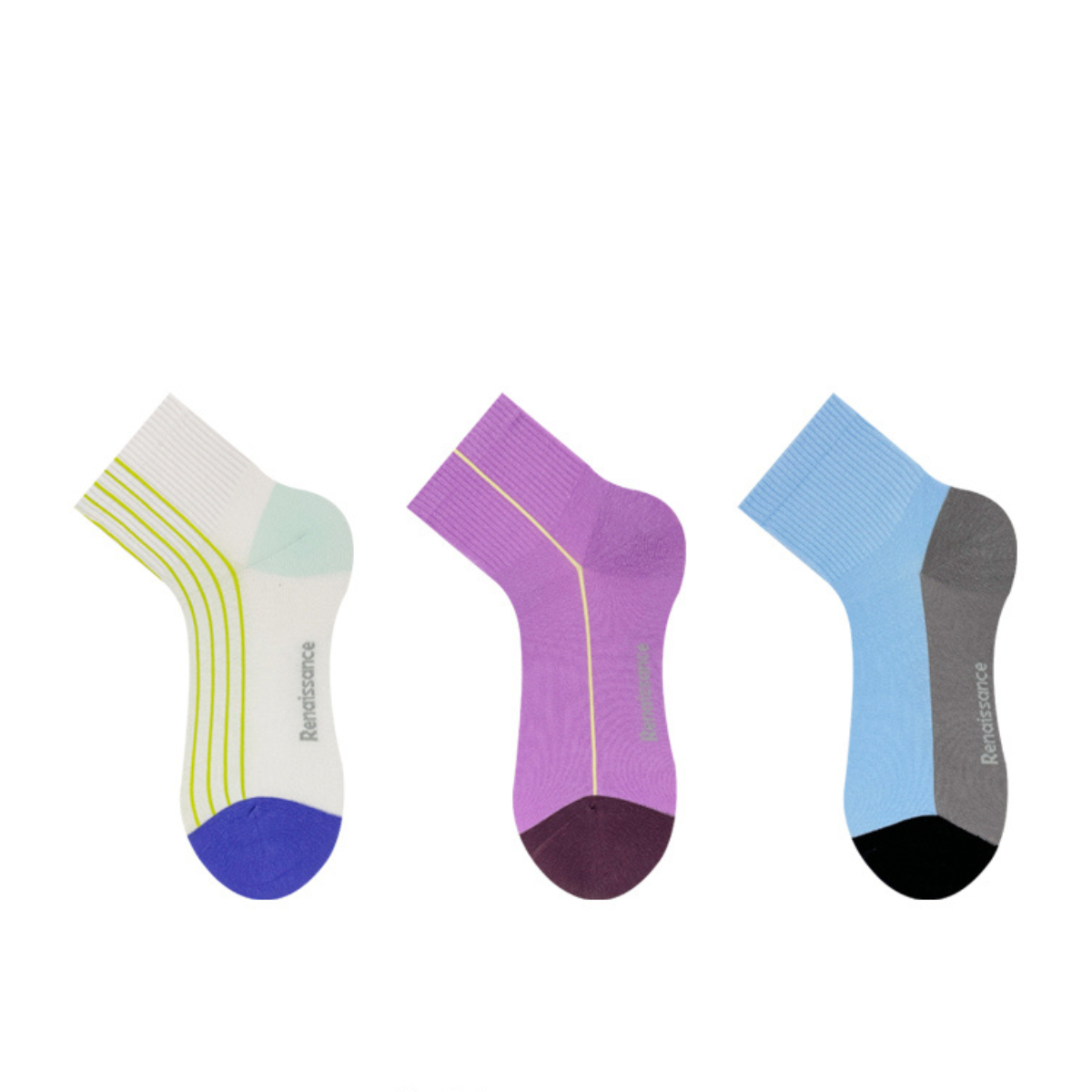 Style 1 Lalamao - Minimalistic Ankle Socks (3 Pairs)