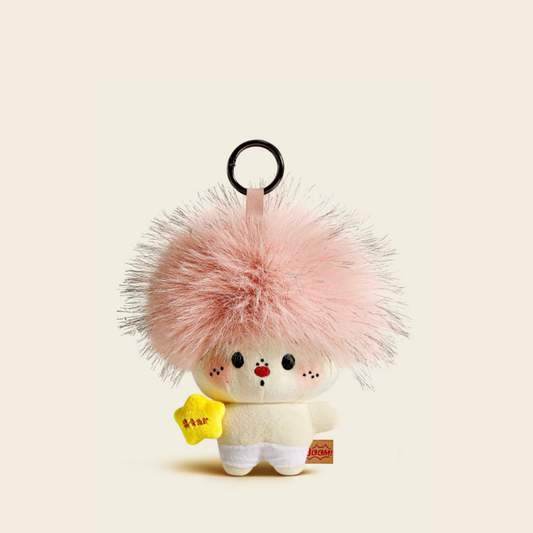 Style 2 Far Away It Is - Quirky & Playful Frizzy-Hair Plush Doll Bag Charm