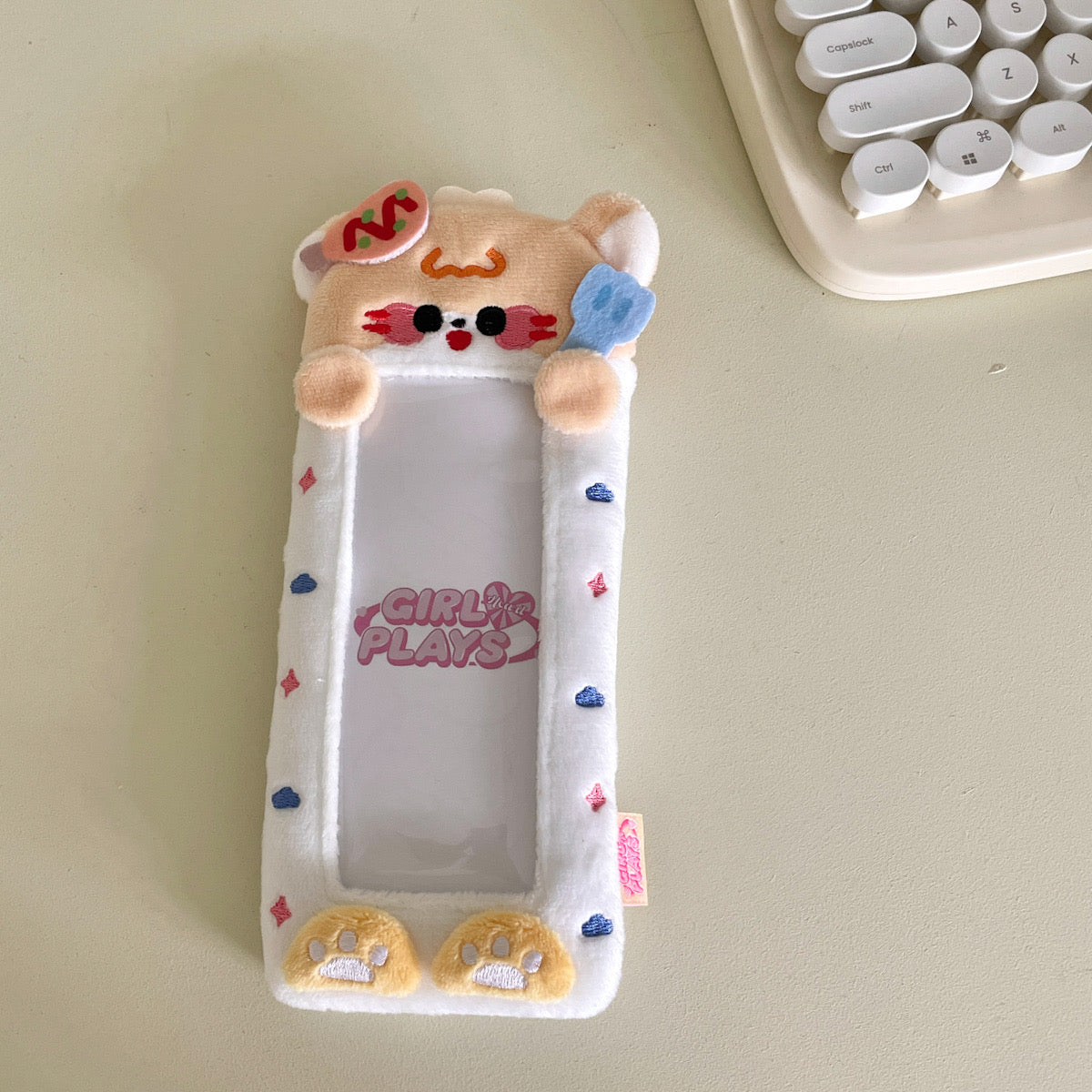 Style 4 Animal Series Plush 4-Grid Photocard Holder