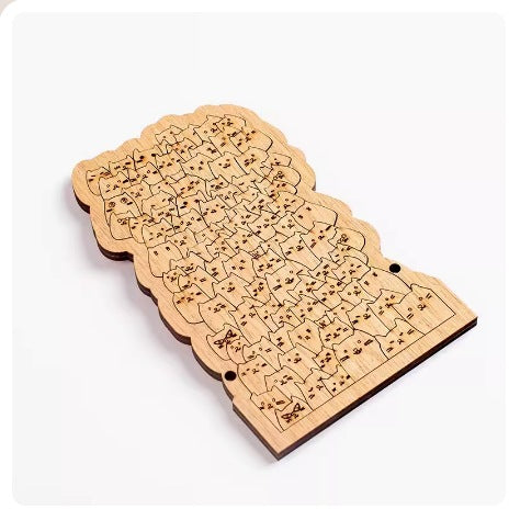 Wood Cat Animal Wooden Puzzle