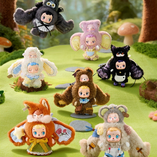 All variants of FOFO Forest plush toys. 