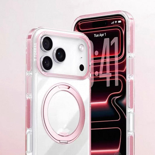 TORRAS - O3 Light Transparent iPhone Case with Ring Stand