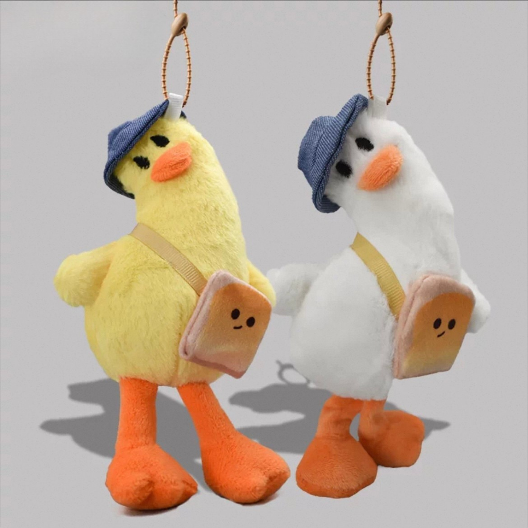 Tilt-Neck Duck Plush Charm