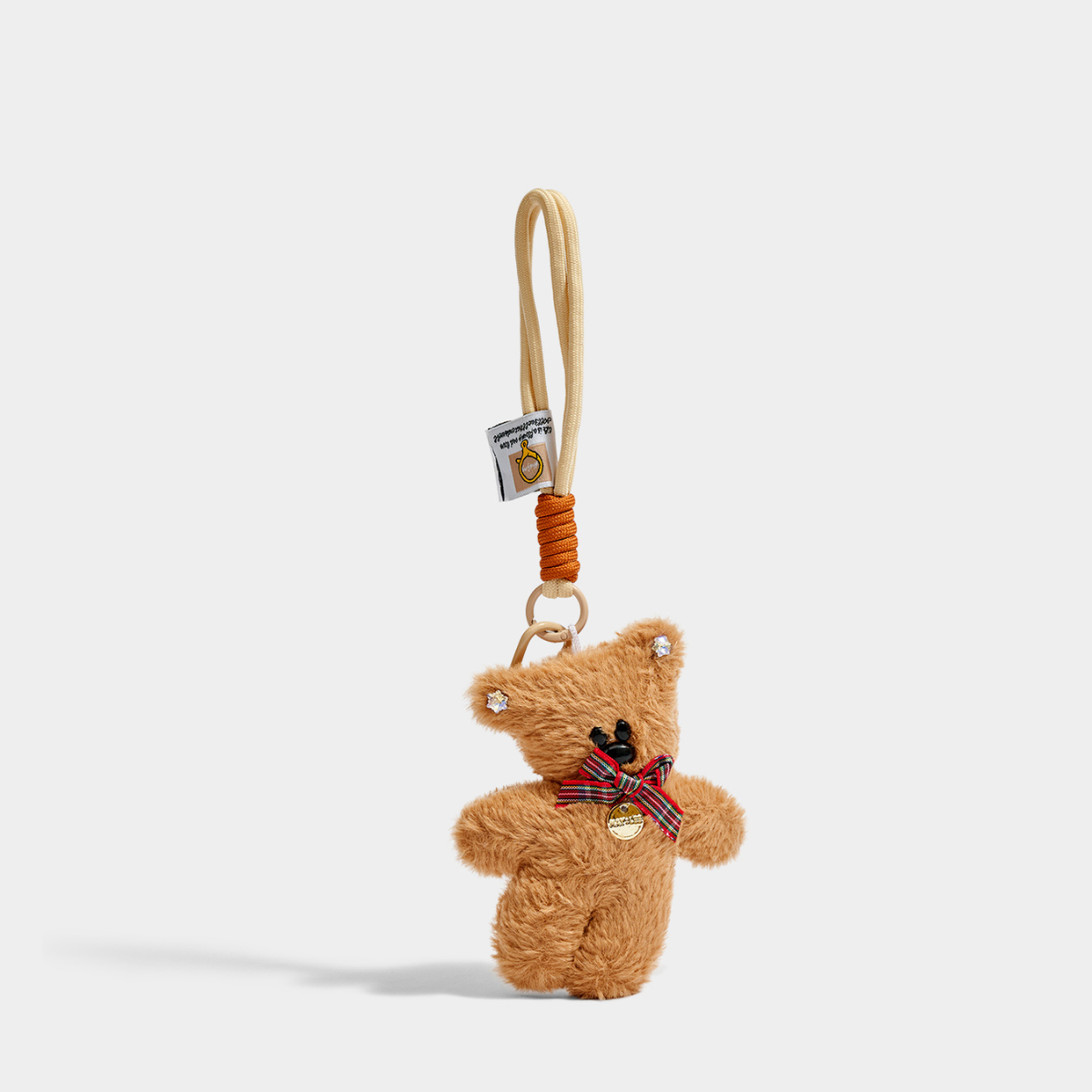 Tilted-Head Bear Plush Bag Charm