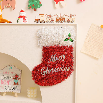 Christmas Tinsel Decorations Stocking