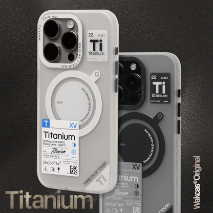 Titanium Theme Matte Translucent Magnetic iPhone Case & Phone Holder