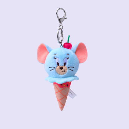 HUGKIS - Tom & Jerry Icecream Plush Bag Charm Jerry