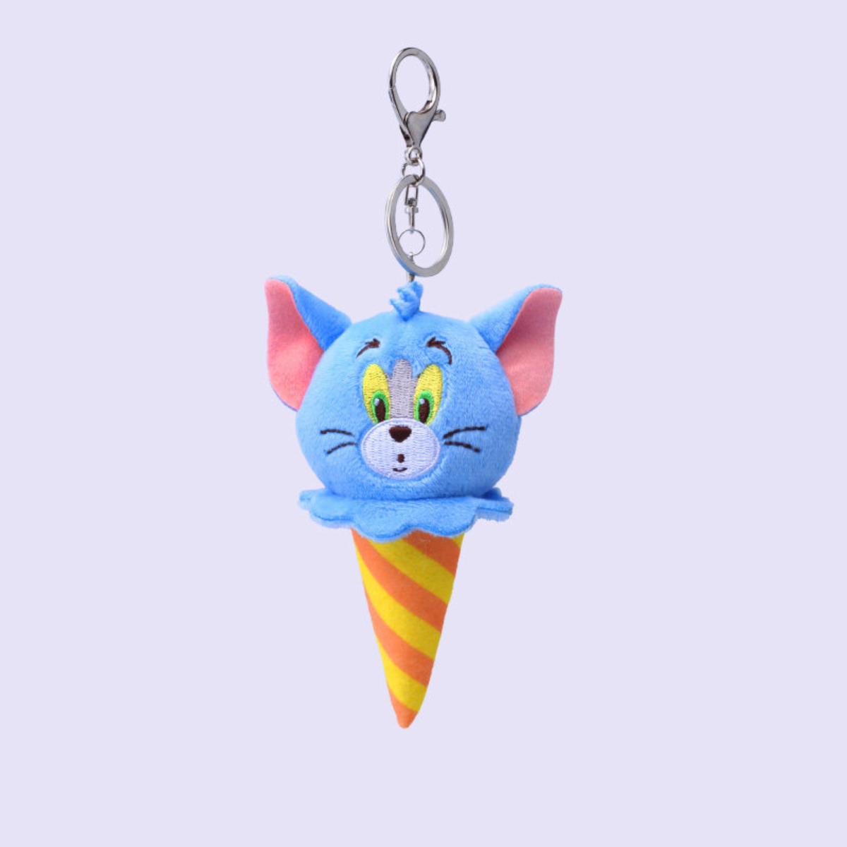HUGKIS - Tom & Jerry Icecream Plush Bag Charm Tom