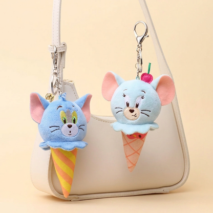 HUGKIS - Tom & Jerry Icecream Plush Bag Charm