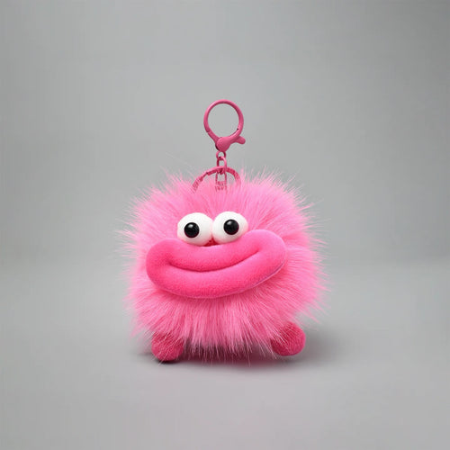 Ugly-Cute Big-Mouthed Soot Ball Plush Charm