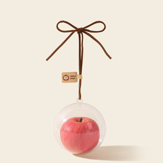 Ultra-Realistic Apple Bag Charm Style 1 Pink