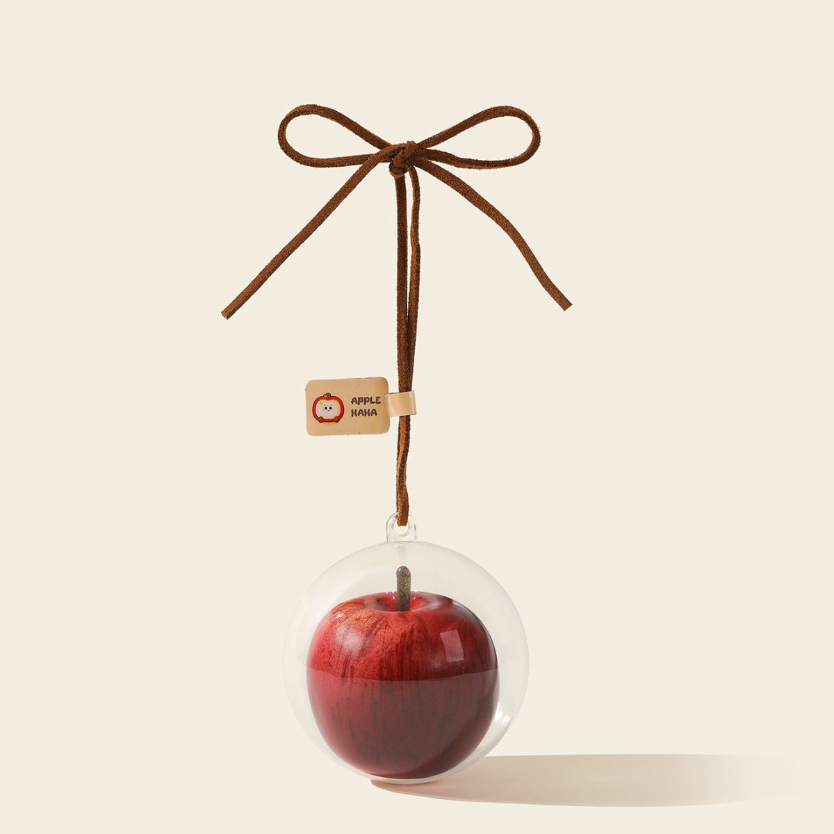 Ultra-Realistic Apple Bag Charm Style 1 Red