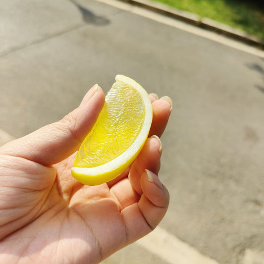 Ultra-Realistic Lemon Wedge Keychain