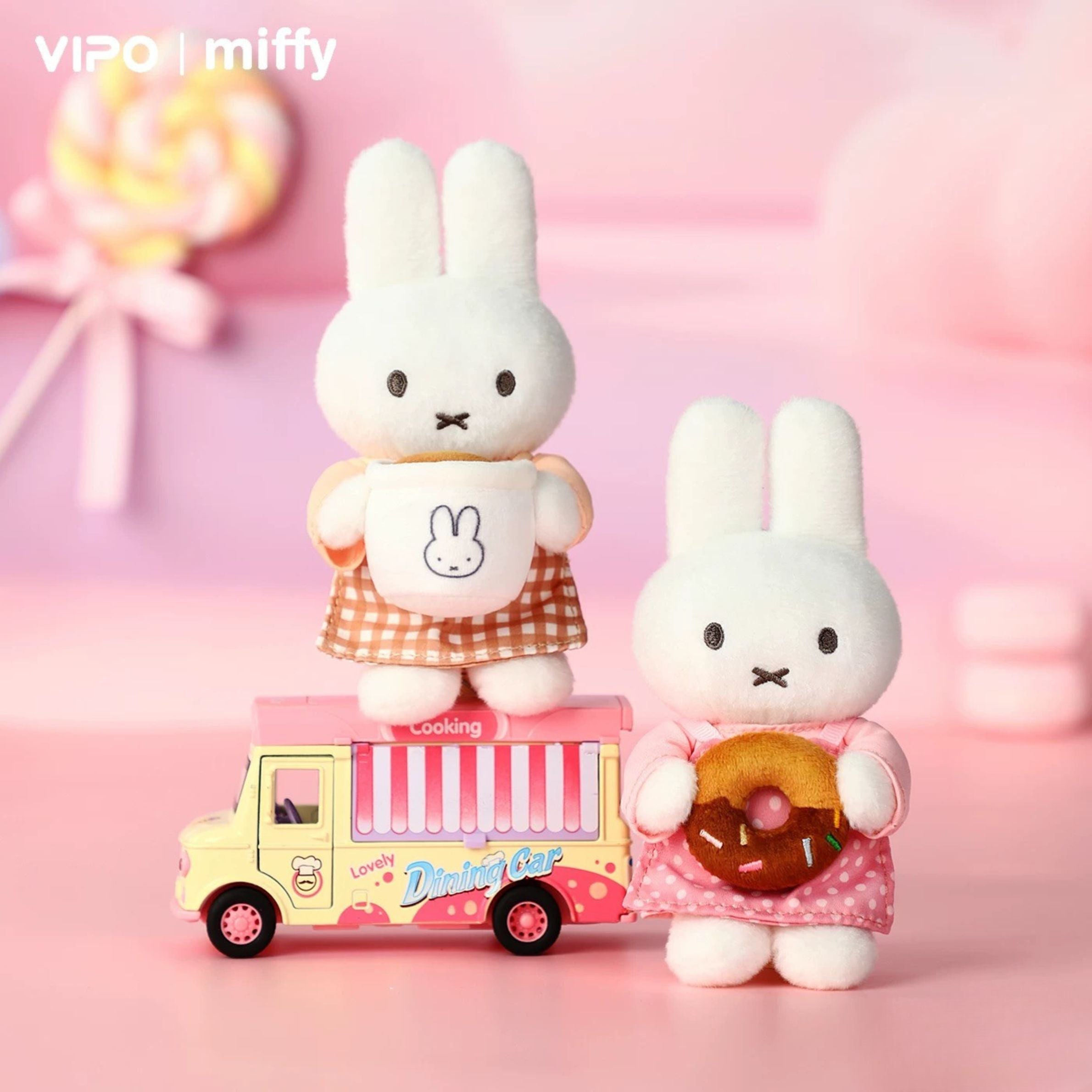 VIPO x Miffy Bakery Series Plush Keychain Blind Box