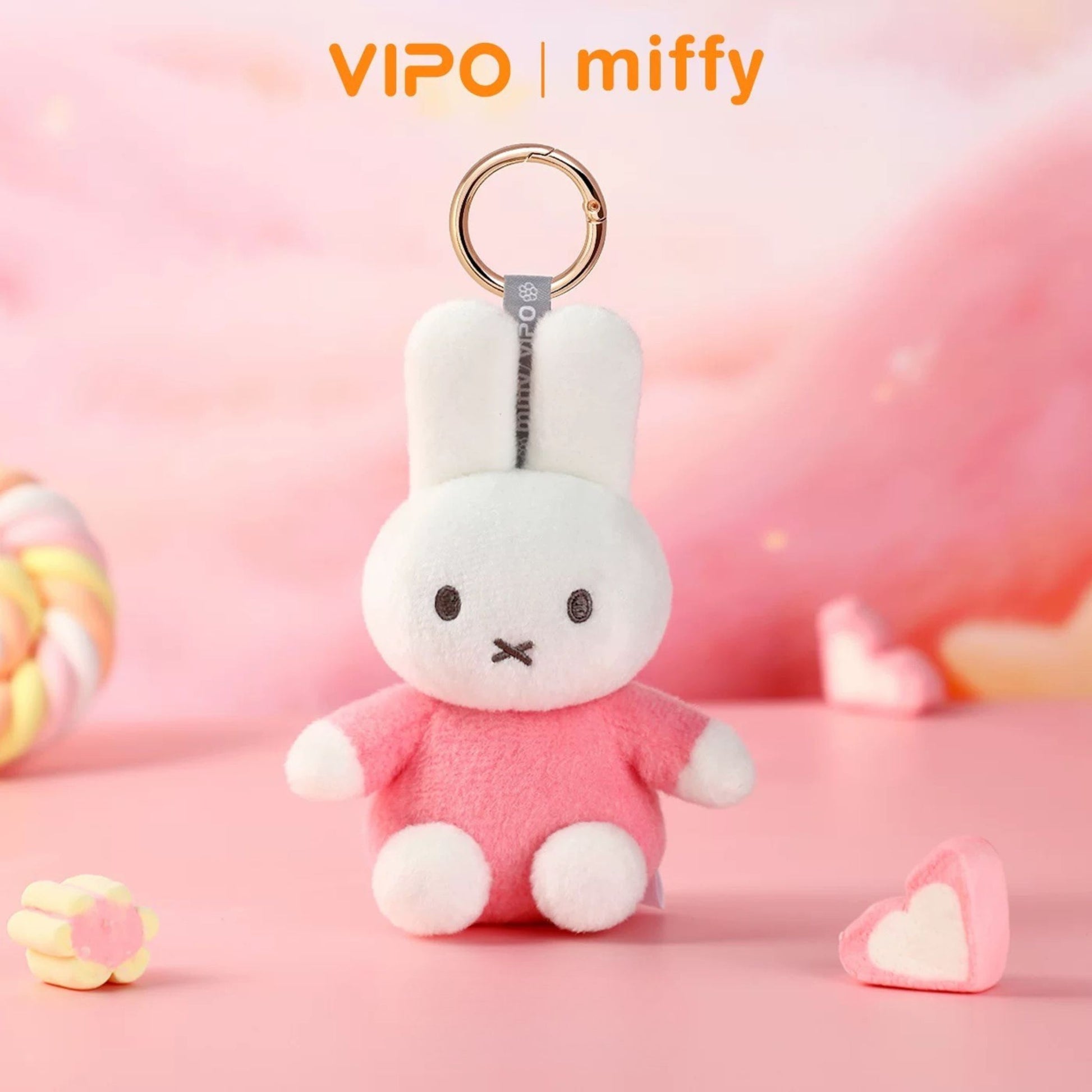 VIPO x Miffy "Colour Burst" Mini Plush Bag Charm