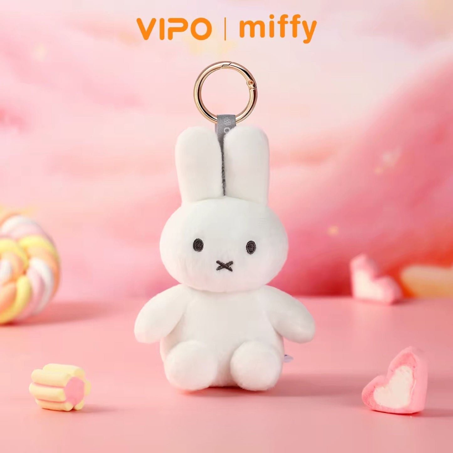VIPO x Miffy "Colour Burst" Mini Plush Bag Charm
