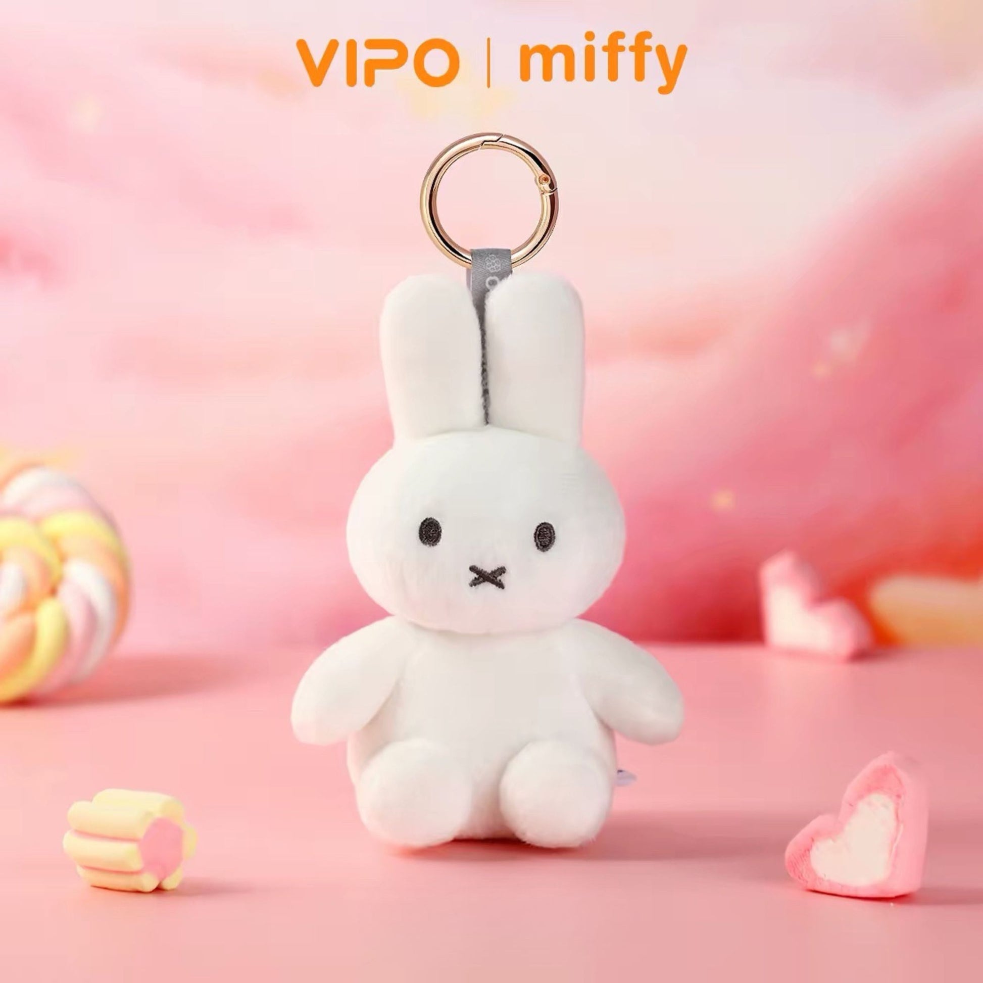 VIPO x Miffy "Colour Burst" Mini Plush Bag Charm