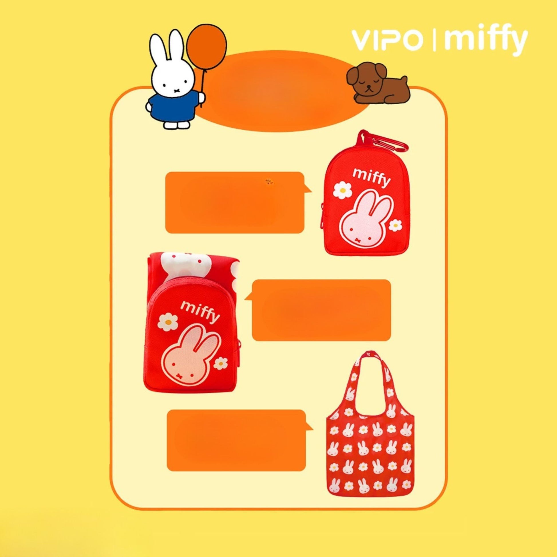 VIPO x Miffy Cute Little Bag 2-in-1 Portable Shopping Bag Blind Box