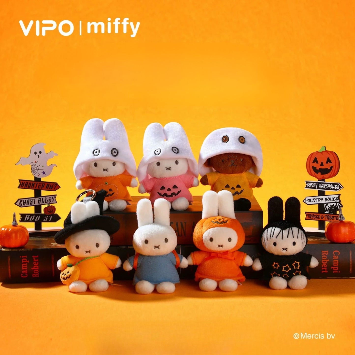 VIPO x Miffy Halloween Series Plush Keychain Blind Box
