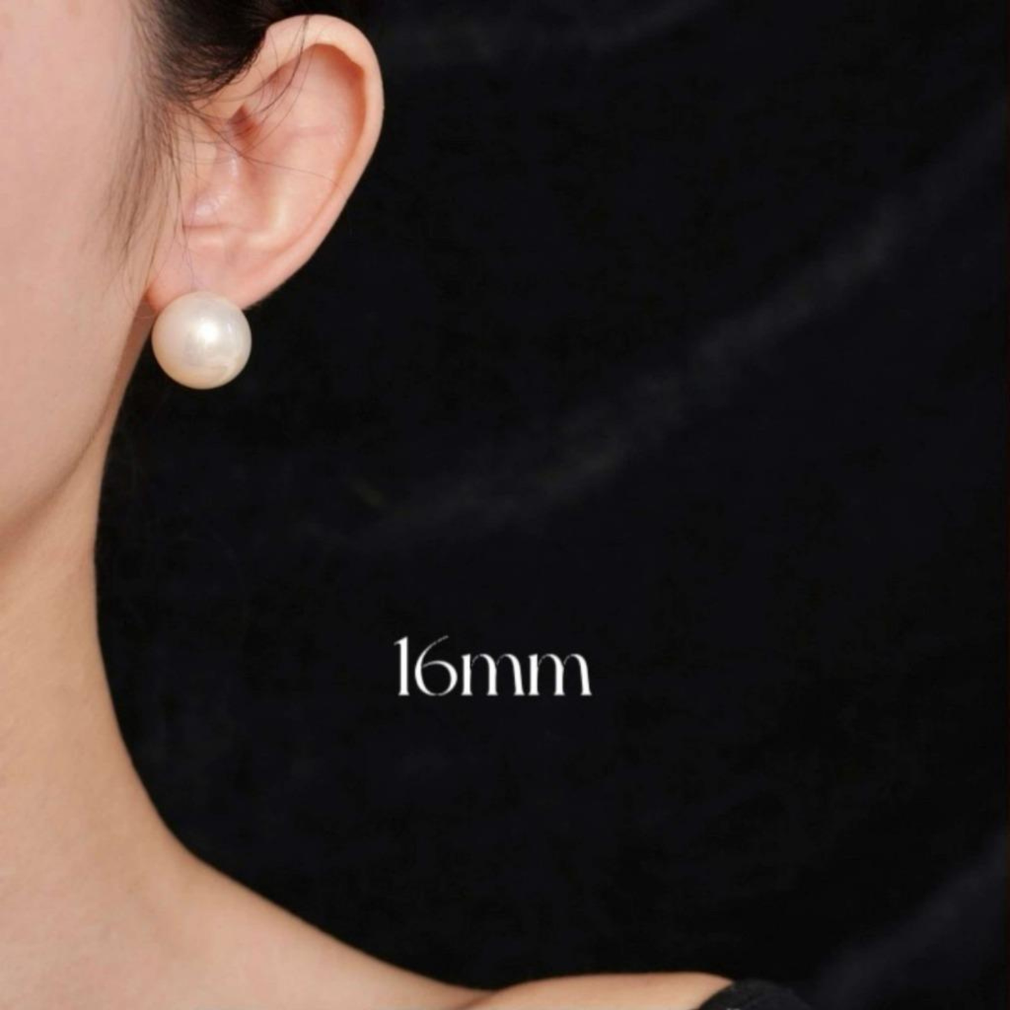 Vintage Beauty -  Fench Classic Pearl earrings, 16mm, Timeless Elegant