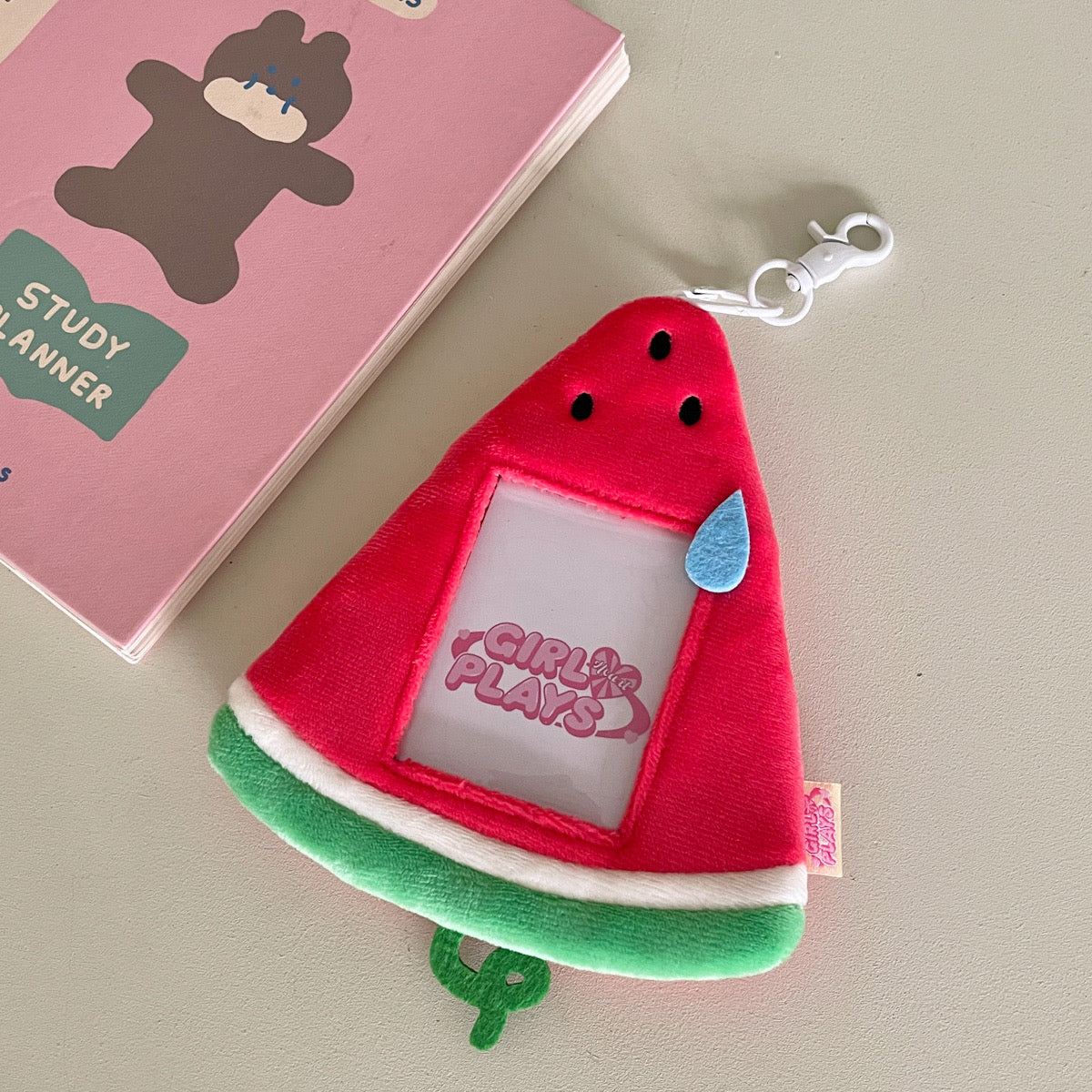Watermelon Fruity Plush ID & K-Pop Photocard Holder