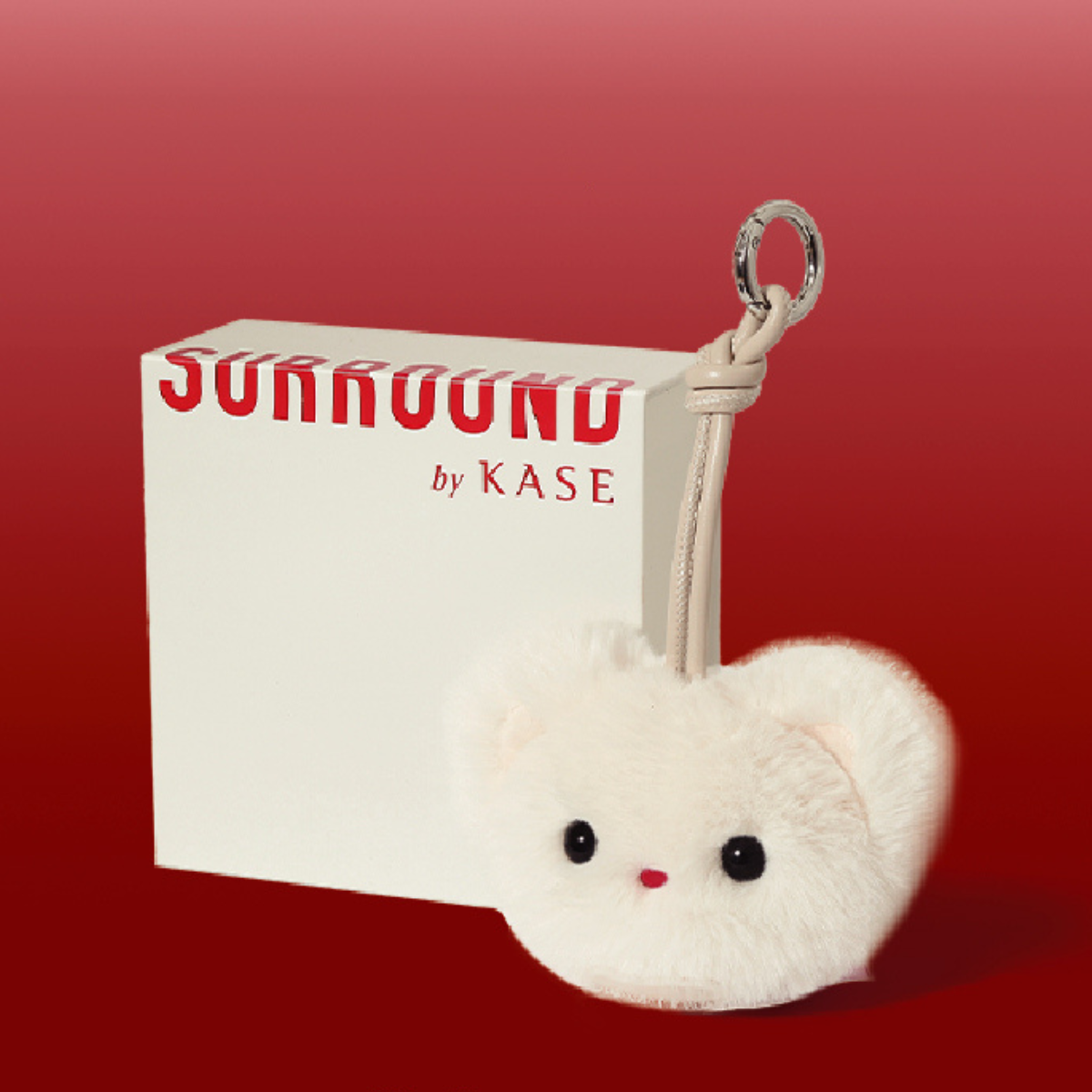 white Scented PokeMiz Cat Plush Bag Charm