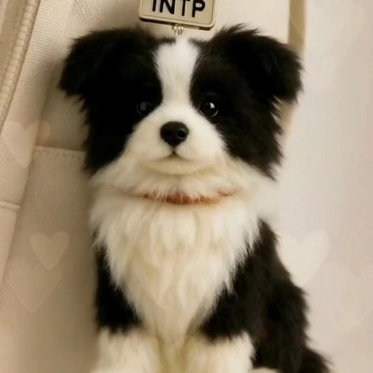 White Sheep Store - Realistic Border Collie Dog Bag Charm