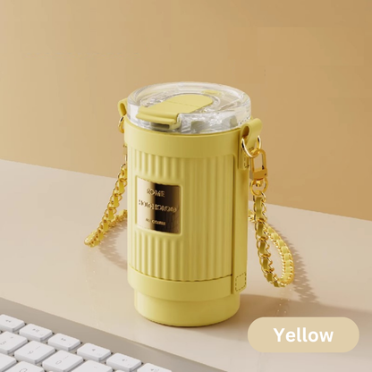Yellow 316 Stainless Steel Coffee Cup 500ml