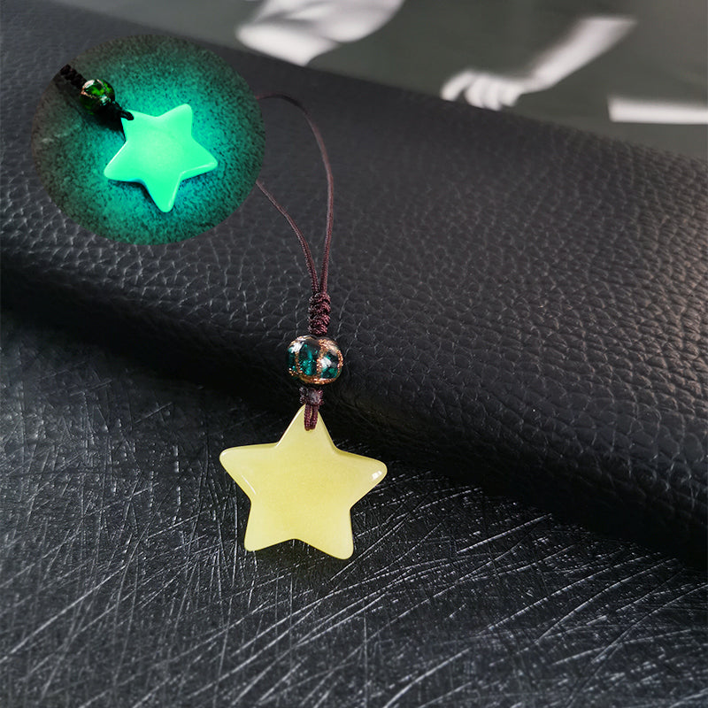 Yellow Glow-in-the-Dark Star Guardian Phone Charm