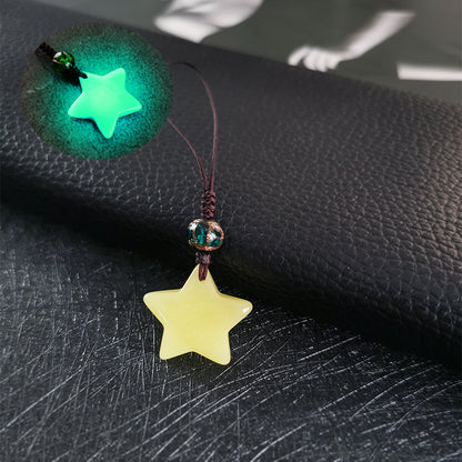 Yellow Glow-in-the-Dark Star Guardian Phone Charm