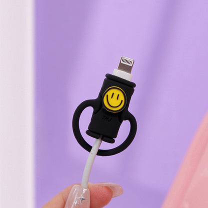 Anti-Break Protector for Cable Ports Smiley Face