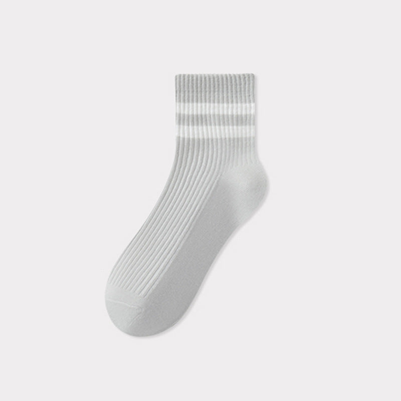Zhuji_Tianchuan_Socks _Women_Summer_Breathable_Cotton_Socks_Grey