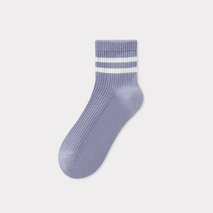 Zhuji_Tianchuan_Socks _Women_Summer_Breathable_Cotton_Socks_Purple