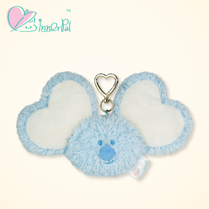 Cute Toy Bag Charm's name is Zizi. A blue mouse. It can also be used as a keychain.