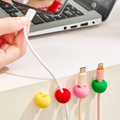 Self-Adhesive Mini Apple Cable Organiser Holder