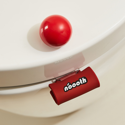 Red ball and red with 'noodh' Label Toilet Lifter