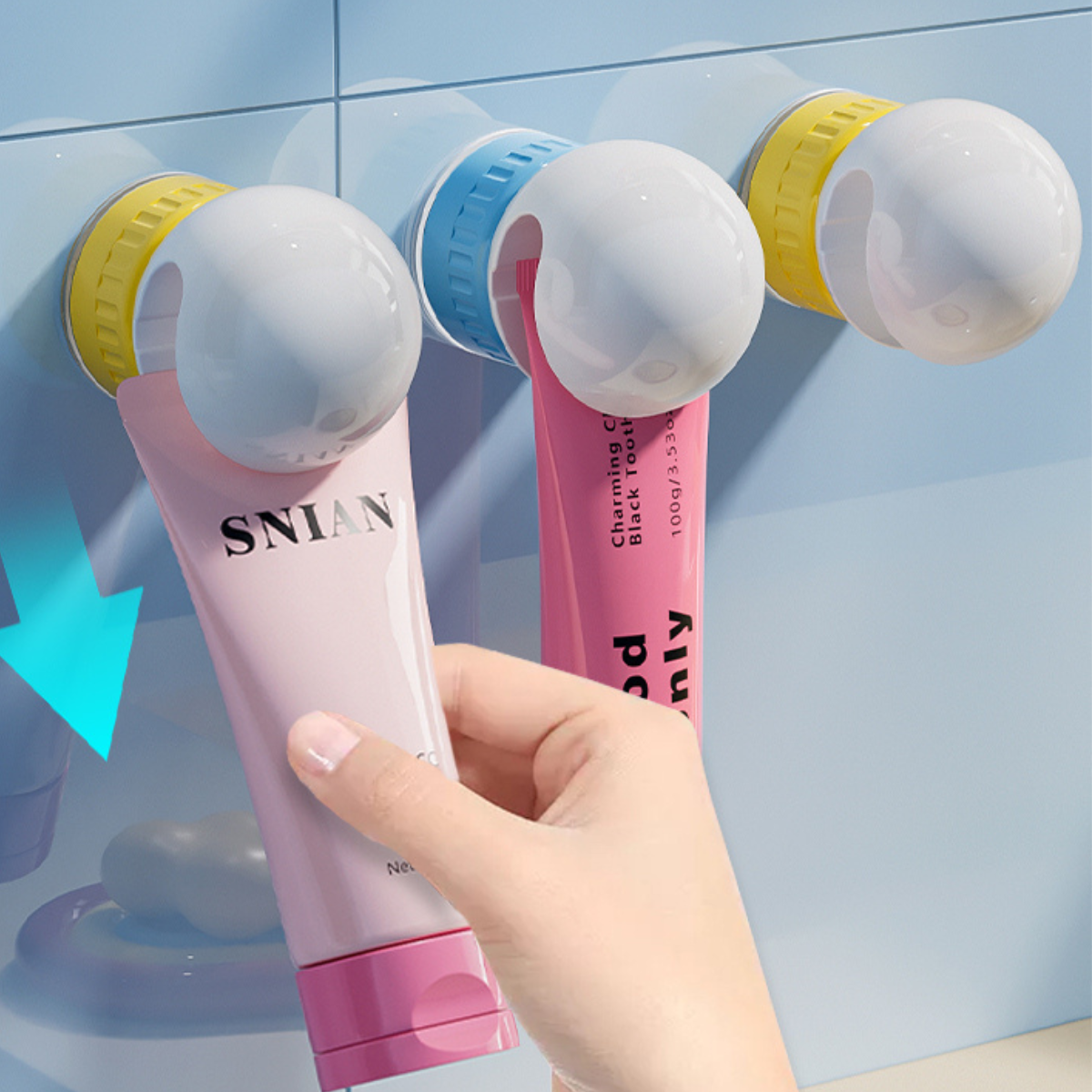 nóooth - Cute Suction Cup No-Drill Toothpaste Holder